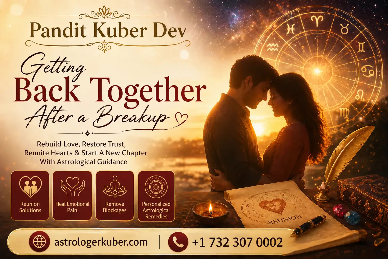 Getting Back Together After a Breakup – Powerful Astrology Guidance by Pandit Kuber Dev