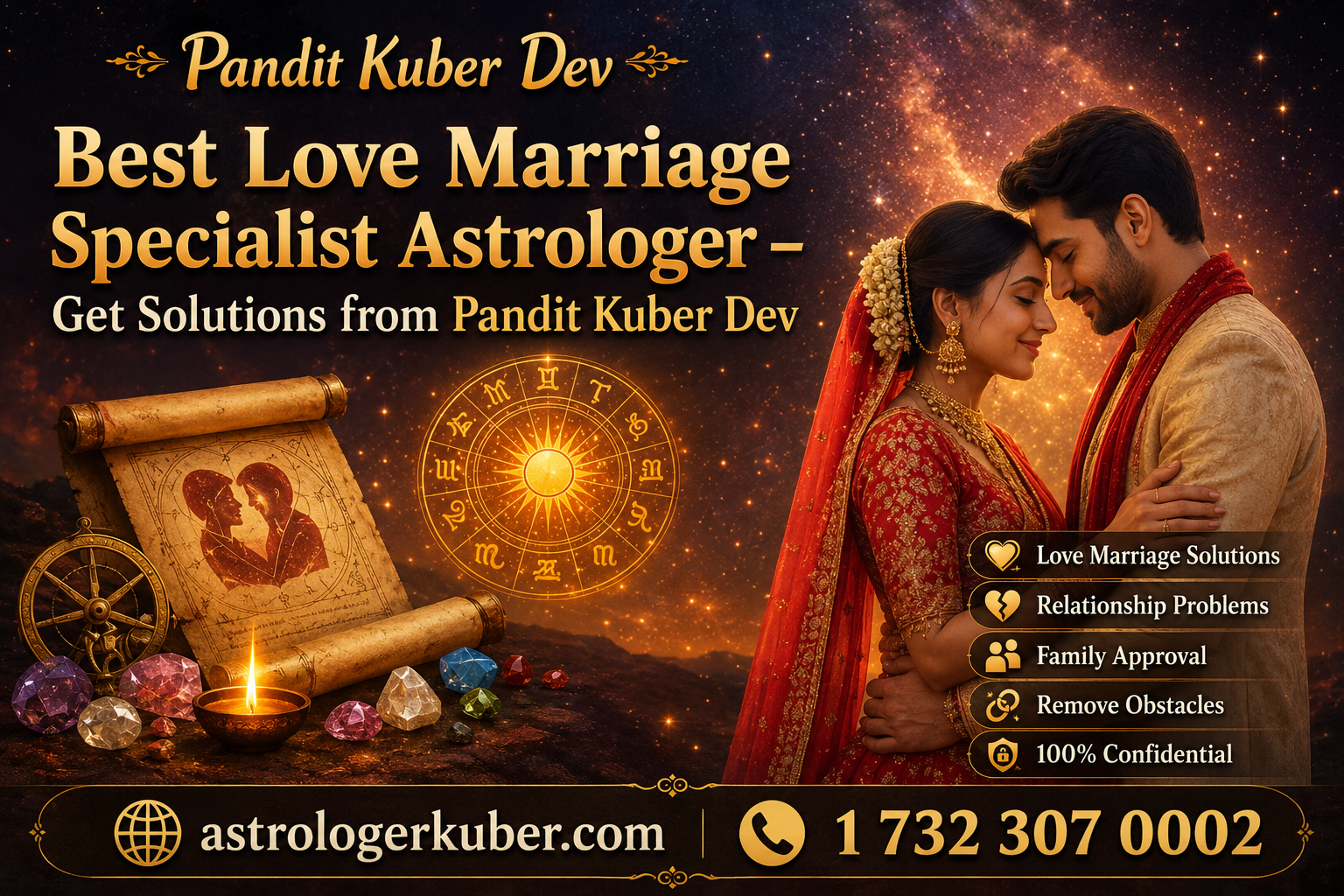 Best Love Marriage Specialist Astrologer – Get Solutions from Pandit Kuber Dev