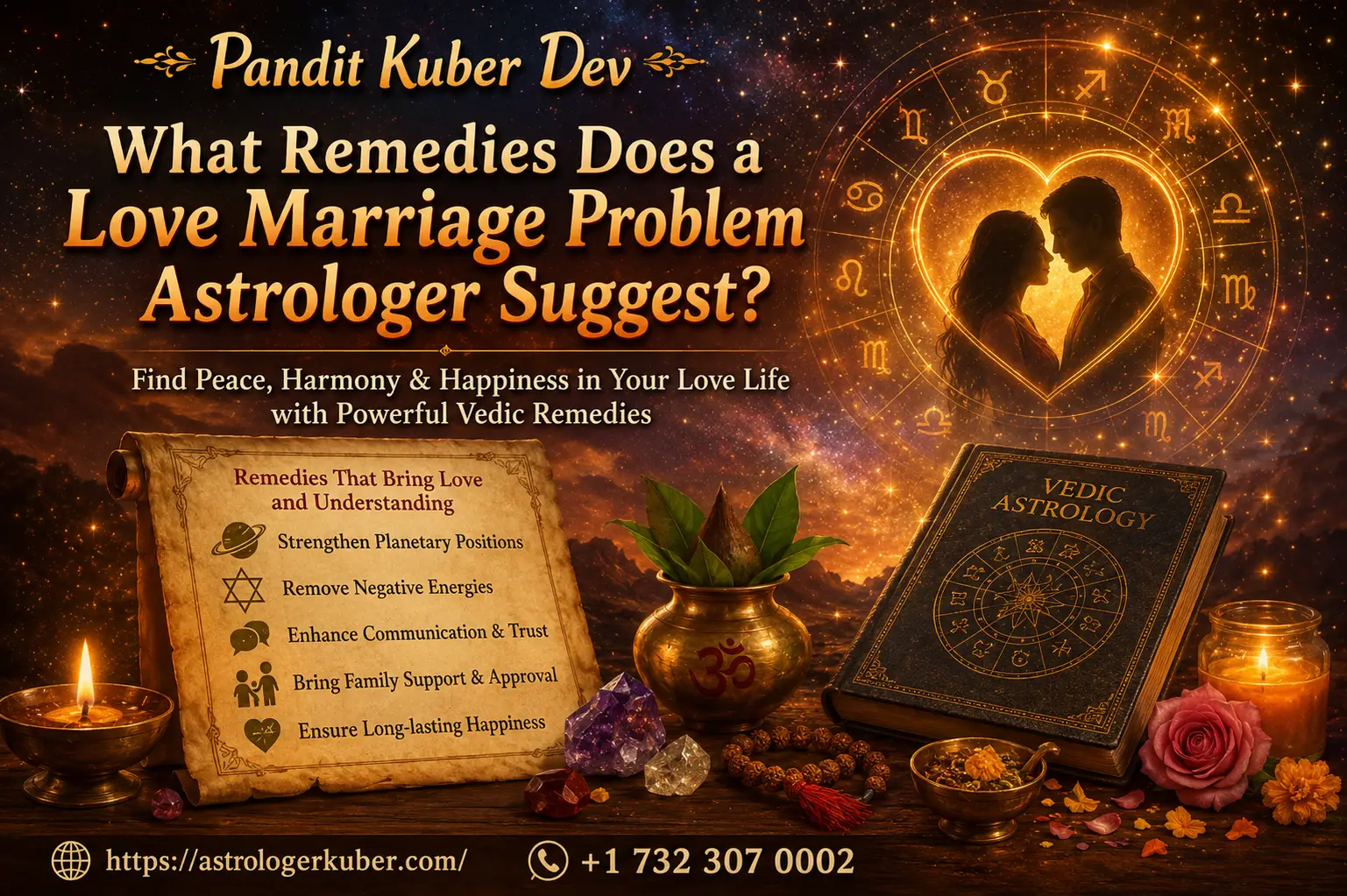 What Remedies Does a Love Marriage Problem Astrologer Suggest?